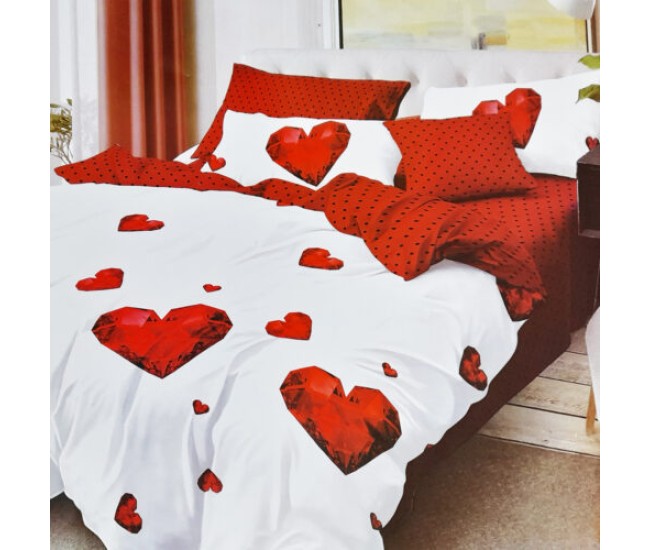 Lenjerie de pat cocolino - cristal hearts